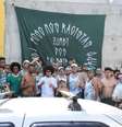 Imagem mostra integrantes da torcida antirracista do Palmeiras,  Foto: Alma Preta