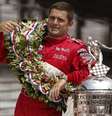 Gil de Ferran comemorando a vitória na Indy 500 de 2003  Foto: IMS