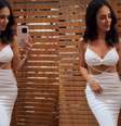 Sem Neymar no Ano Novo, Bruna Biancardi alia recorte na cintura e decote em look longo para a virada. Fotos!.  Foto: Reprodução, Instagram @brunabiancardi / Purepeople