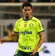  Foto: Cesar Greco/Palmeiras/by Canon - Legenda: O zagueiro Murilo comemora um dos seus gols pelo Palmeiras no Brasileiro de 2023 / Jogada10