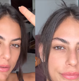 Mari Gonzalez mostra cabelo danificado após acidente com babyliss  Foto: Reprodução/Redes Sociais