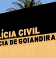 Policia Civil de Goiás irá ouvir o pai do suspeito para esclarecer o caso  Foto: Divulgação/Polícia Civil de Goiás
