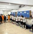  Foto: Gustavo Vasco / Corinthians - Legenda: Jogadores do Corinthians no vestiário antes da partida contra o Bangu / Jogada10