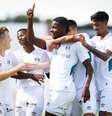 Jardiel marcou tres gols na goleada do Grêmio -   Foto: Fotos: Renan Jardim / Grêmio / Esporte News Mundo