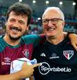 Fernando Diniz, comandante da Seleção antes de ser demitido, ao lado de Dorival Júnior  Foto: Buda Mendes/Getty Images / Esporte News Mundo