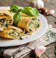 Panqueca recheada com tofu e espinafre  Foto: NoirChocolate | Shutterstock / Portal EdiCase
