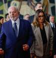 Presidente Lula e primeira-dama Janja em evento de um ano dos atos de 8 de janeiro  Foto: Adriano Machado
