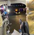 Parte da fuselagem usada para cobrir saída de emergência não utilizada caiu em pleno voo; ninguém se feriu  Foto: @strawberrvy/Reuters / BBC News Brasil