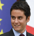 Em 2018, Gabriel Attal assumiu a função de vice-ministro da Educação  Foto: BERTRAND GUAY/AFP / BBC News Brasil