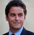 Gabriel Attal se mostrou um ministro atuante, à vontade em programas de rádio e no Parlamento  Foto: REUTERS