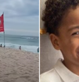 Vídeo mostra Edson Davi próximo ao mar pouco antes de desaparecer no Rio.  Foto: Reprodução/Twitter 