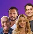 Vitor Britto, Adriano Toloza, Christine Fernandes e Marcello Antony: fazer televisão em Portugal tem muitos benefícios  Foto: Fotomontagem: Blog Sala de TV
