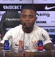 Lateral Diego Palacios é apresentado no Corinthians  Foto: Reprodução/Corinthians TV