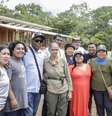 Os ministros verificaram as condições no posto de saúde Ye’kwana, onde estão sendo construídas novas instalações para receber os pacientes  Foto: Lucas Leffa/Secom