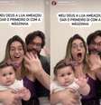 Viih Tube e Eliezer com a filha, Lua  Foto: Márcia Piovesan