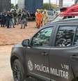 Os militares estavam dentro de uma viatura.  Foto: Reprodução