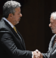 Presidente da Câmara, Arthur Lira (PP-AL), e presidente da República, Lula (PT).  Foto: Veja