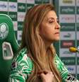 Segundo o Palmeiras, na sala de entrevistas da Academia de Futebol, Leila vai responder a perguntas sobre todos os temas  Foto: Cesar Greco/Palmeiras - Legenda: Leila dará coletiva nesta terça-feira / Jogada10