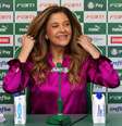 Presidente do Palmeiras anunciou renovação com Abel Ferreira diante de jornalistas mulheres  Foto: Cesar Greco/SEP