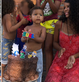 Menino de 2 anos que comemorou aniversário com bolo de areia ganha festa em Barras, no Piauí  Foto: Divulgação/Mundo Colorido