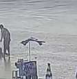 Mulher morre após ser atingida por queda de raio em Praia Grande, SP  Foto: Divulgação/GBMar