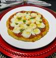 PIZZA MARGHERITA EM CROSTA DE COUVE-FLOR  Foto: Bake and Cake Gourmet