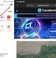 Atalho para conta de usuário aparece na tela inicial do Samsung Internet, mas some da barra de endereços quando sites são acessados (Imagem: Captura de tela/Wallace Moté, Felipe Junqueira/Canaltech)  Foto: Canaltech