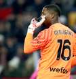 O goleiro do Milan, Mike Maignan, foi alvo de torcedores racistas durante a partida de futebol da Série A italiana Udinese Calcio x AC Milan no estádio Friuli - Dacia Arena em Udine, em 20 de janeiro de 2024. A partida foi marcada por gritos de macacos dirigidos a Maignan por parte de um grupo de torcedores da Udinese.  Foto: Alma Preta