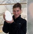 Esposa de Justin Bieber usa 'embalagem que dissolve na água' para divulgar novo cleanser  Foto: Reprodução/Redes Sociais 