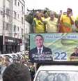 Chiquinho Brazão em carreata ao lado do senador Flávio Bolsonaro  Foto: @depchiquinhobrazao via Facebook / Estadão