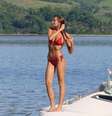 Sasha Meneghel surge em novas fotos de biquíni e magreza excessiva gera polêmica entre fãs.  Foto: Instagram / Purepeople