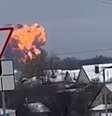 O avião foi visto caindo perto da vila de Yablonovo, na região de Belgorod  Foto: Reprodução/Telegram / BBC News Brasil