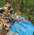 Avião de pequeno porte cai e deixa dois mortos em Rio Grande da Serra (SP)  Foto: Divulgação/@BombeirosPMESP