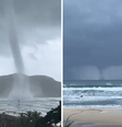 Tromba d'água em praia assusta moradores de Florianópolis; vídeo  Foto: Reprodução