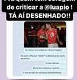 Luana Piovani compartilha crítica de seguidora a Dado Dolabella: em 2008, o ator zombou de medida protetiva acionada pela atriz usando uma fita métrica  Foto: Reprodução Instagram/@luapio / Estadão