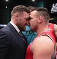 McGregor e Chandler se encarando no TUF   Foto: Divulgação/Twitter The Ultimate Fighter / Esporte News Mundo