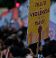 Passeata de 8 de março contra a violência de gênero, no Rio de Janeiro.  Foto: Alma Preta