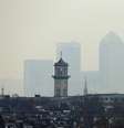 Nuvem de poeira oriunda do deserto do Saara vista em Londres, em 2014  Foto: Reuters / BBC News Brasil