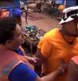 'BBB 24': Lucas e MC Bin Laden discutem feio com Davi em festa.  Foto: Reprodução, TV Globo / Purepeople
