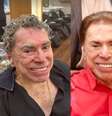 Antes, durante e depois: Silvio Santos voltou ao visual que o público está acostumado a vê-lo na TV  Foto: Reprodução/Instagram