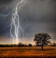 Tempestade atingindo uma região de campo no interior do Rio Grande do Sul.   Foto: Foto:Istock