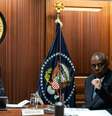 O presidente Joe Biden em reunião na Casa Branca  Foto: Reprodução/X / Perfil Brasil