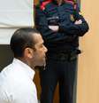 Jogador de futebol Daniel Alves comparece ao tribunal na Corte de Barcelona nesta segunda-feira, 5. Alves é acusado de agressão sexual contra uma mulher no banheiro de uma boate no dia 30 de dezembro de 2022  Foto: EUROPA PRESS/D.Zorrakino. POOL via Getty Images