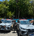 Frota de viaturas da Polícia Militar do Estado do Rio de Janeiro (PMERJ).  Foto: Alma Preta