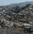 Imagem de drone de Incêndio que atingiu o Chile no inicio do mês.   Foto: Foto: Reuters