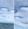 Nuvens com formato incomum chamam a atenção de pescadores nos EUA  Foto: Reprodução/Tik Tok