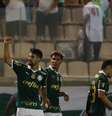 Comemoração do primeiro gol do Palmeiras na partida.   Foto: Cesar Greco/Palmeiras. / Esporte News Mundo