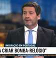 O deputado André Ventura, do Chega, amenizou o tom contra a imigração brasileira em Portugal  Foto: Reprodução/TV