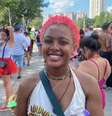 É a primeira vez de Ifetayo Carey-Blackman no Brasil e ela já tem planos para retornar  Foto: Giullyana Aya/Terra