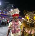 Paolla Oliveira se transformou em onça durante desfile da Grande Rio   Foto: Reprodução/Globo 